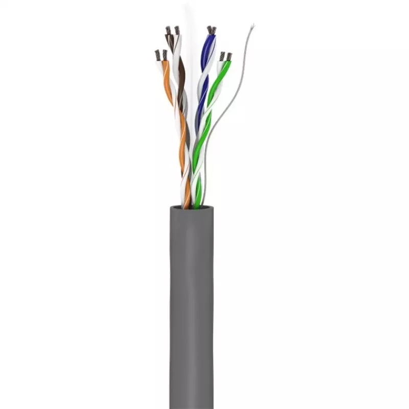 Wentronic Goobay CAT 6 Kabel sieciowy, U/UTP, szary, 100 m - CCA, AWG 24/7 (linka), PVC (93884)