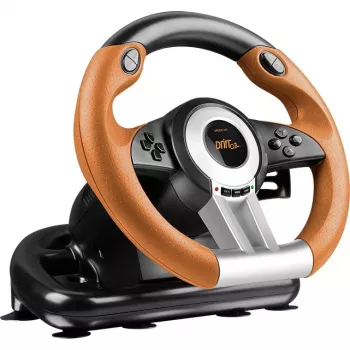 Kierownica + Pedały Speedlink DRIFT O.Z. Czarny Szary Pomarańczowy