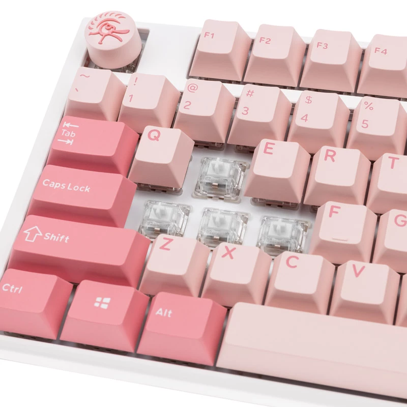 Klawiatura gamingowa Ducky One 3 Gossamer Pink USB US English Różowa, Biała