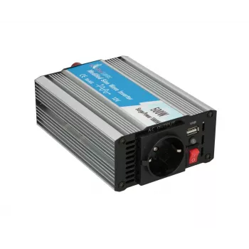 Przetwornica samochodowa Extralink OPIM-500W 12V, 500W zmodyfikowany sinus, obudowa aluminiowa, aktywne chłodzenie