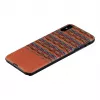Etui na telefon man and wood dla iPhone X/XS — brązowa krata z czarnymi akcentami