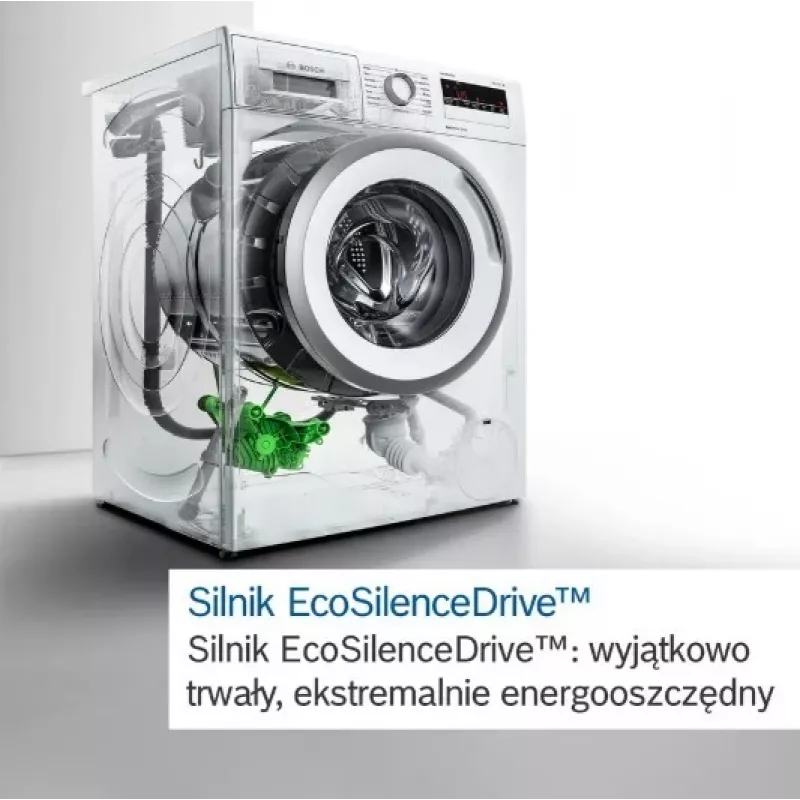 Pralka ładowana od przodu Bosch WGE02201PL — 8 kg, 1200 obr./min, bęben 55 l, wyświetlacz LED, inwerter