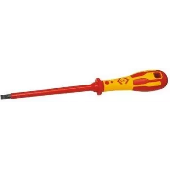 Śrubokręt c.k tools Dextro 4 x 100 mm, końcówka płaska, izolowana rękojeść