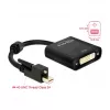 Adapter kabla wideo DeLOCK 62639 Mini DisplayPort na DVI-I 0,25m Czarny