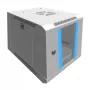 Szafa wisząca Extralink Rackmount 6U 10 cali Szara Zamek na klucz Zarządzanie kablami