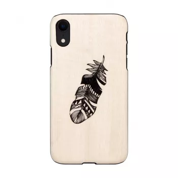 Etui na smartfona man and wood do iPhone XR, Indian Czarny, ochronna twarda skorupa