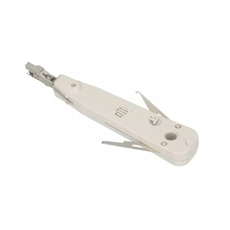 Narzędzie Krone Extralink NT-T002, ostrze ze stali hartowanej, rękojeść z tworzywa, blokada, szaro-białe