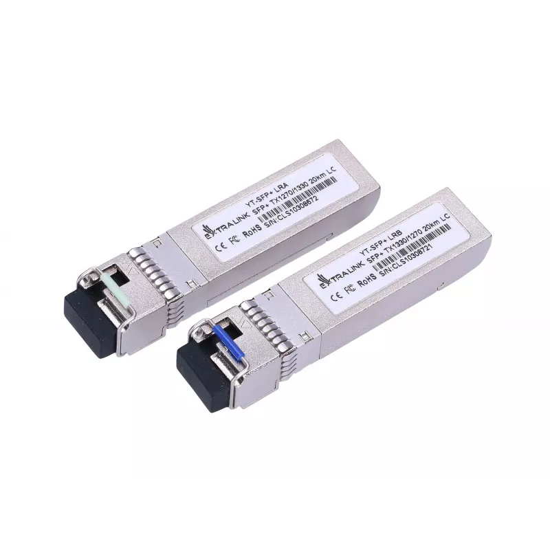 Moduł Extralink SFP+ 10G SFP+ WDM 10 Gb/s 1270/1330 nm jednomodowy 20 km LC DOM para