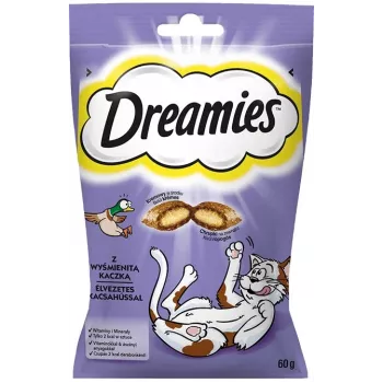 Dreamies przysmaki dla kotów Duck Snacks 60 g