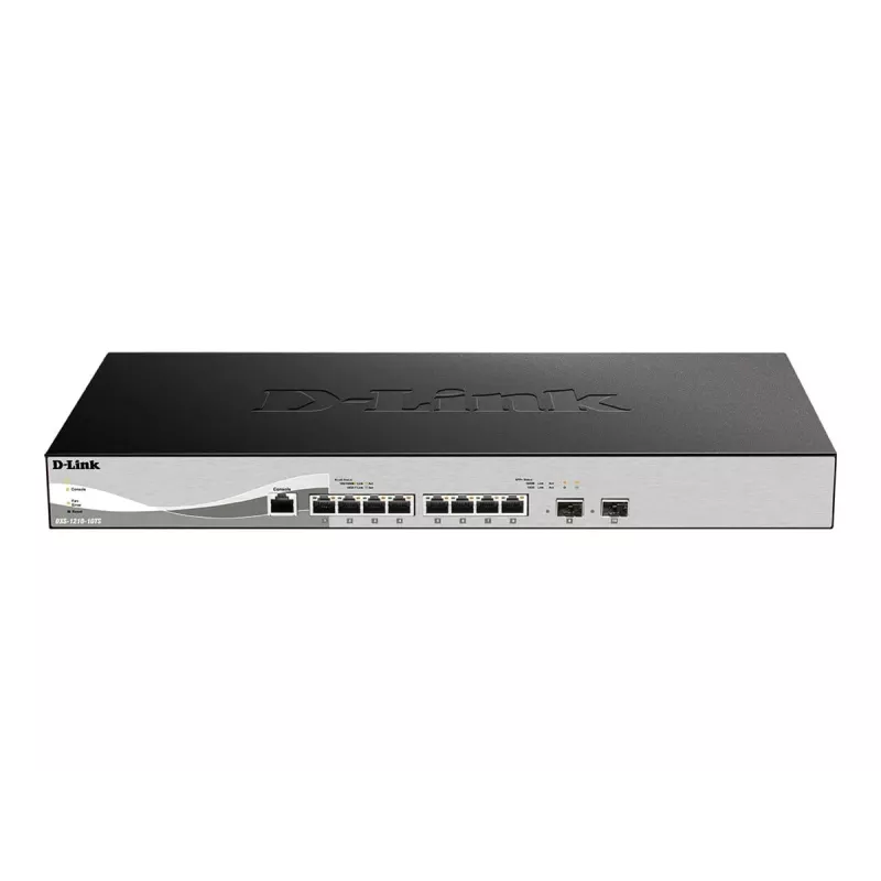 D-Link DXS-1210-10TS Zarządzany L2/L3 10G Ethernet (100/1000/10000) 1U Czarny, Srebrny