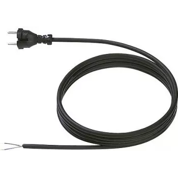 Przewód zasilający Bachmann [Wtyczka Contour - Kabel, otwarty koniec] Czarny 5 m 246176 (246176)