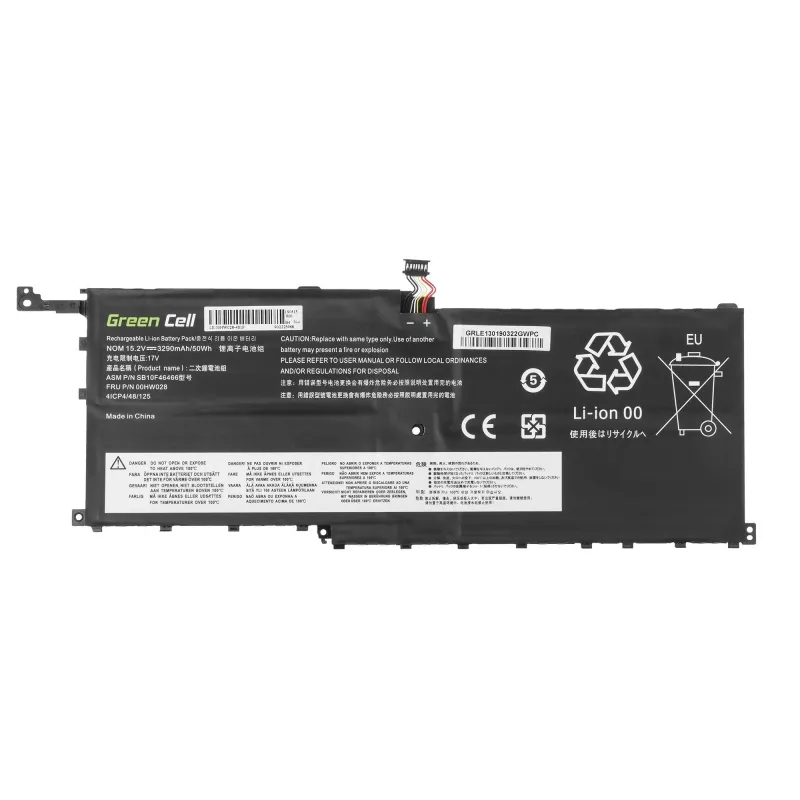 Bateria zielony Cell LE130 do Lenovo ThinkPad X1 Carbon 4th Gen