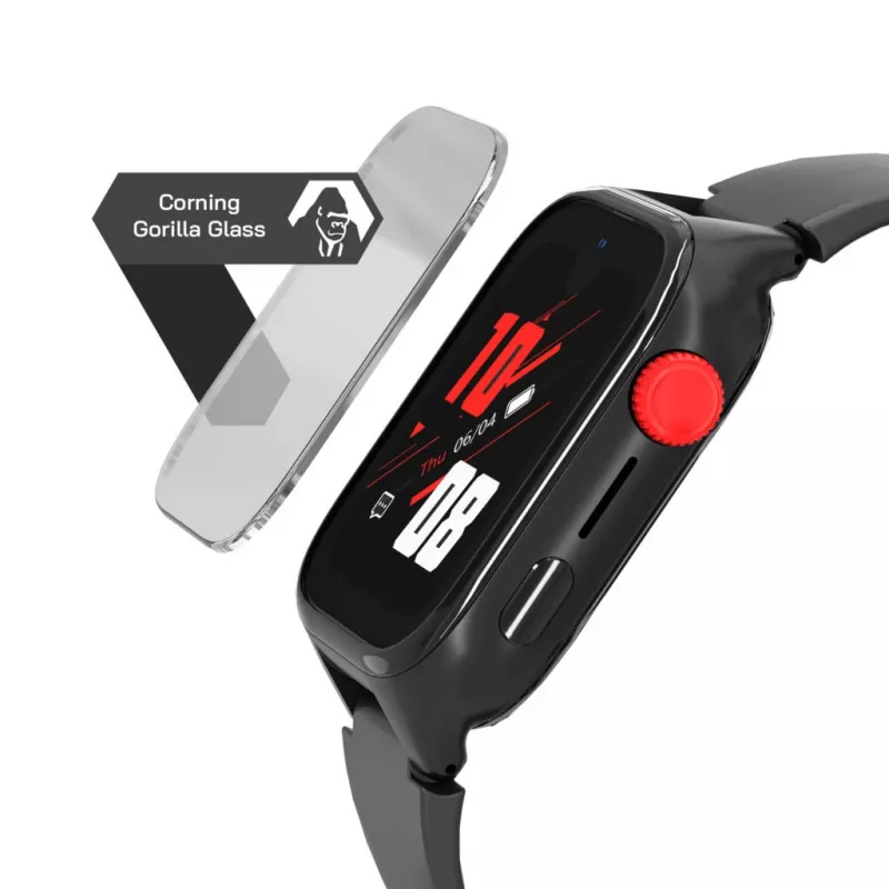Smartwatch Stelio ST-SWJ102-BK Junior Pro AI 4G czarny – dziecięce urządzenie ubieralne z łącznością 4G
