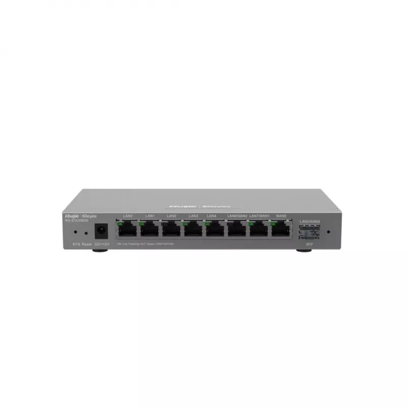Router RUIJIE RG-EG209GS 9-portowy Gigabit zarządzany w chmurze z 8x Gigabit RJ-45 i 1x SFP