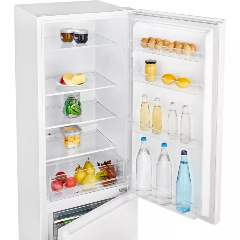 Wolnostojąca lodówka BOMANN KG7353W — 268 l całkowitej pojemności (197 l chłodziarka, 71 l zamrażarka), 180 cm, biała