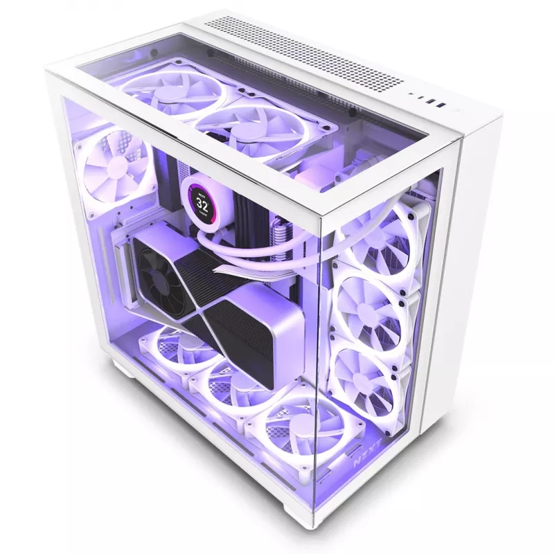 Obudowa PC NZXT H9 Elite Midi Tower Biała