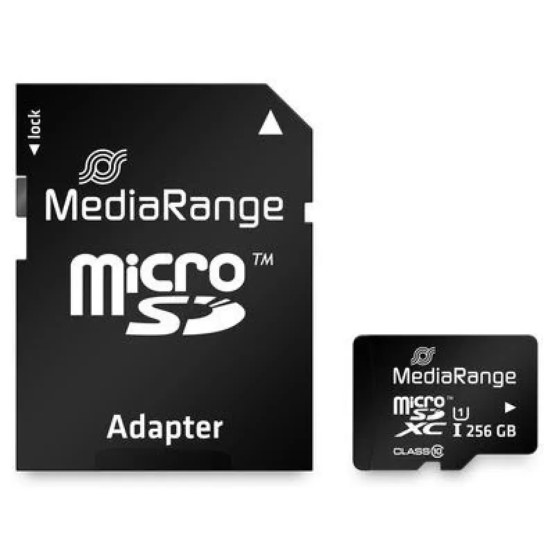 Karta pamięci MediaRange 256GB MicroSDXC UHS-I Class 10 MR946