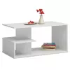 Topeshop ŁAWA DALLAS BIEL coffee/side/end table Stolik kawowy Kształt dowolny 1 noga