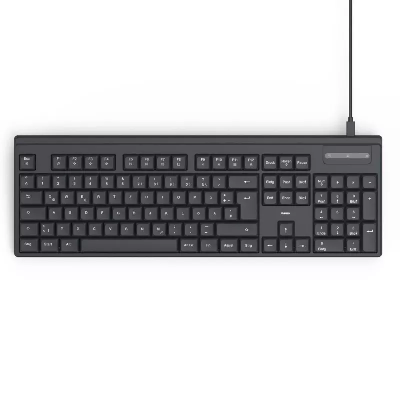 Klawiatura przewodowa CK-100 czarna