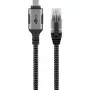 Kabel Goobay 70755 USB-C na RJ45 Ethernet CAT 6 dla stabilnego przewodowego połączenia internetowego z routerem/modemem/przełącznikiem sieciowym/Zastępuje adapter USB na RJ45 / 1