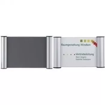 Klips na oznaczenia drzwi Franken BS0606 na wkłady 148×148 mm, uchwyt wystawienniczy do montażu naściennego