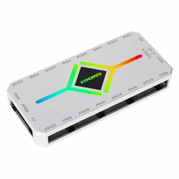 Gamemax | Remoter control | V4.0 ARGB PWM HUB BK | Biały | Gamemax