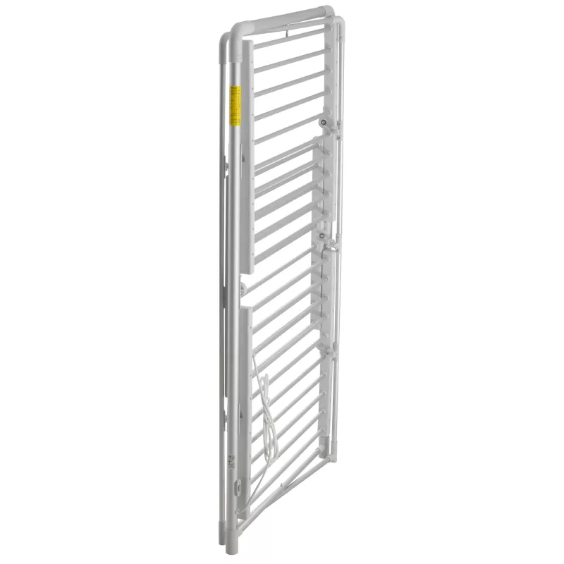 Elektryczna składana suszarka na pranie Adler AD 7829 — 300 W, 148×52×90 cm, biała, wolnostojąca