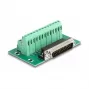 DeLOCK D-Sub 25 pin męski do listwy zaciskowej na szynę DIN 51mm x 86mm x 30mm