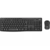 Logitech MK295 Silent - zestaw klawiatura i mysz - bezprzewodowy - 2,4 GHz - grafitowy - układ węgierski
