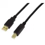 Kabel USB LogiLink UA0264 USB 2.0 10 m USB A USB B Czarny