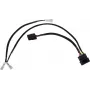 Alphacool 4Pin Molex podwójny adapter do Alphacool Magnetventil - czarny 50 cm EOL (18517)