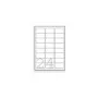 Etykiety adresowe Avery Zweckform J8159-25 — białe, do drukarek atramentowych, 63,5×33,9 mm, 600 etykiet (25 arkuszy)