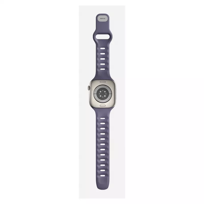 Pasek Nomad Tempo Band fioletowy gumowy, kompatybilny ze smartwatchem, szerokość 18 mm, nadgarstek 135–175 mm