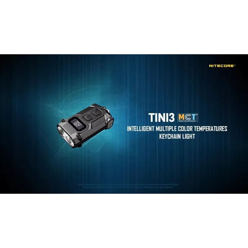 Latarka na klucze Nitecore TINI3 Czarny 600 lm USB ładowalna