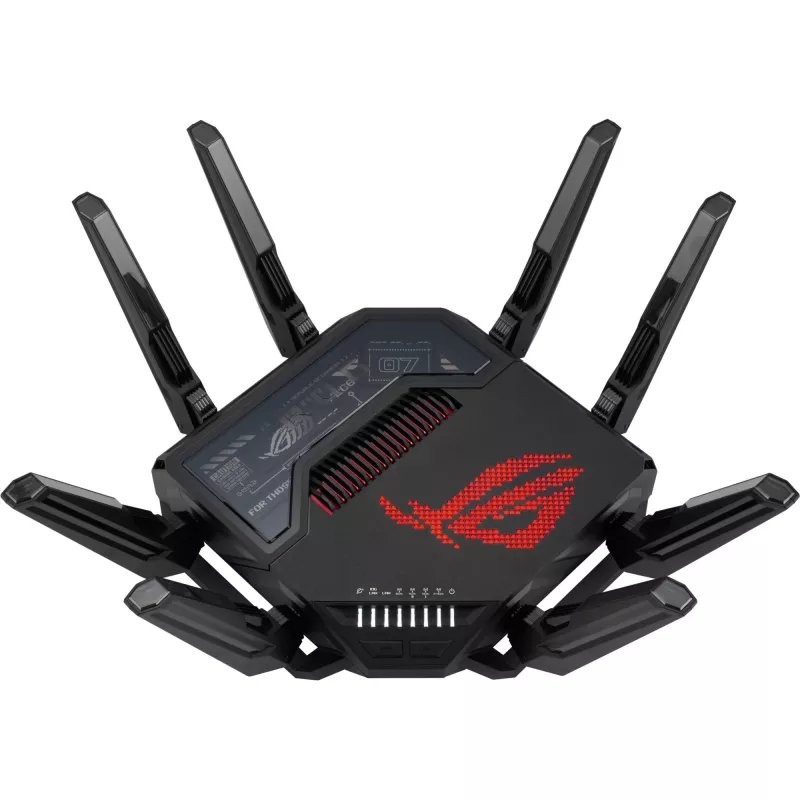 ASUS ROG Rapture GT-BE98 router bezprzewodowy 10 Gigabit Ethernet Quad-band (2.4 GHz / 5 GHz-1 / 5 GHz-2 / 6 GHz) Czarny