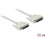 Kabel szeregowy DELOCK 84538 — D-Sub 25‑pin do D-Sub 25‑pin, beżowy, 10 m