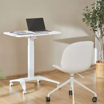 Mobilny stolik pod laptopa MACLEAN MC-453W z pneumatyczną regulacją wysokości, maks. wysokość 109 cm