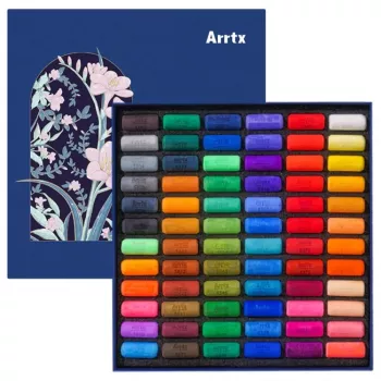 Zestaw suchych pasteli Arrtx LC303762 — 72 kolory, artystyczne sztyfty pastelowe