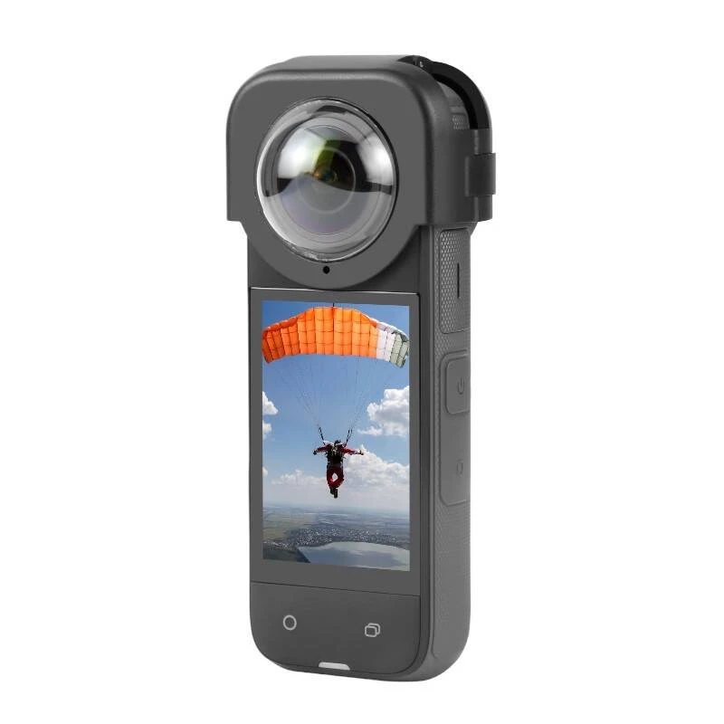 Osłona obiektywu do Insta360 X4 Puluz PU975 — szkło optyczne, odporna na zarysowania, wytrzymała