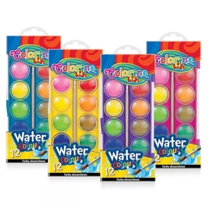 Colorino Kids Farby wodne małe 12 kolorów