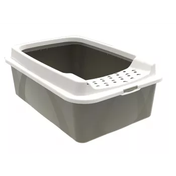 Kuweta dla kota rotho Bonnie Eco Cappuccino 30 L kryta tacka z tworzywa z pokrywą, 572×393×209 mm
