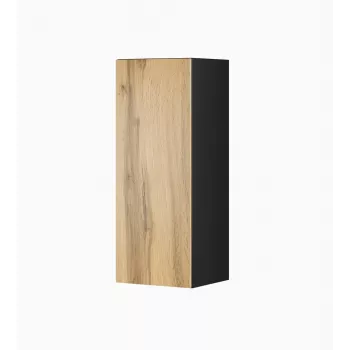 Cama Szafka VIGO 90 pełna 90/35/32 czarny/dąb wotan