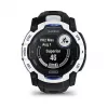 Smartwatch GARMIN Instinct 3.05 cm (1,2 cala) AMOLED 45 mm 390x390 px ekran dotykowy czarny biały GPS 4 GB 53 g pasek silikonowy