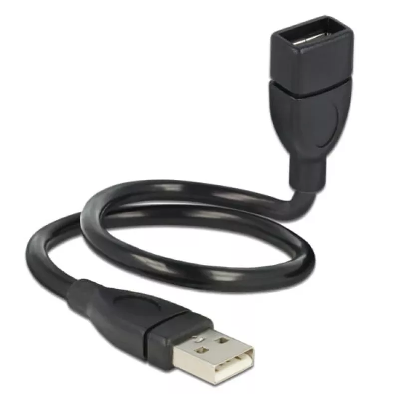 Kabel USB DeLOCK 35cm USB 2.0 83498 Czarny