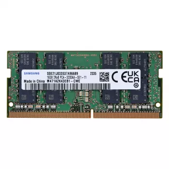 Samsung M471A2K43EB1-CWE 16 GB DDR4 3200 MHz PC4-25600 SODIMM, 16 GB, 1 x 16 GB, DDR4, 3200 MHz, 260-pin SO-DIMM, zielony