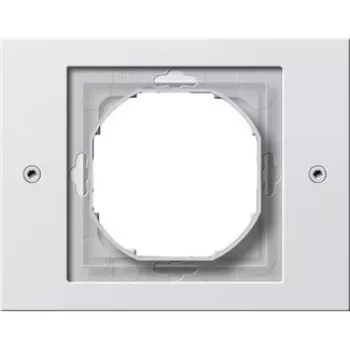 Rama włącznika elektrycznego Gira TX_44 biała, tworzywo termoplastyczne, 110×86 mm, wzornictwo konwencjonalne