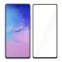 Hartowane szkło ochronne Tellur do Samsung S10 Lite — pełny klej, kompatybilne z etui, czarny