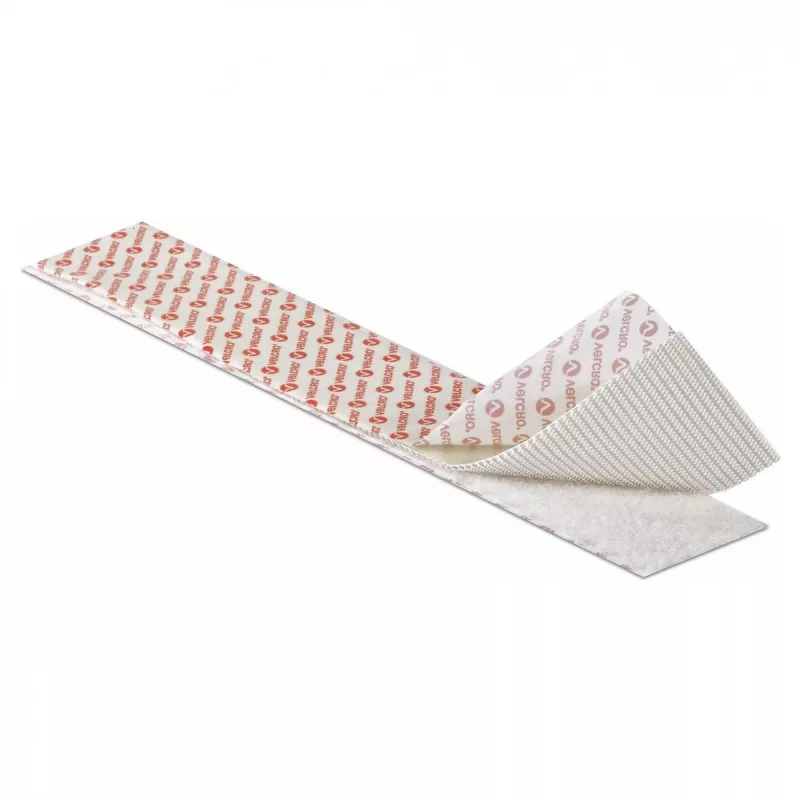 VELCRO Klettband Extra Stark Selbstklebend, Haken & Flausch 50mm x 2.5m Wei
