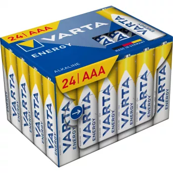 Alkaliczne baterie Micro (AAA) Varta ENERGY Cube, 24-pak (MPN 4103229234)