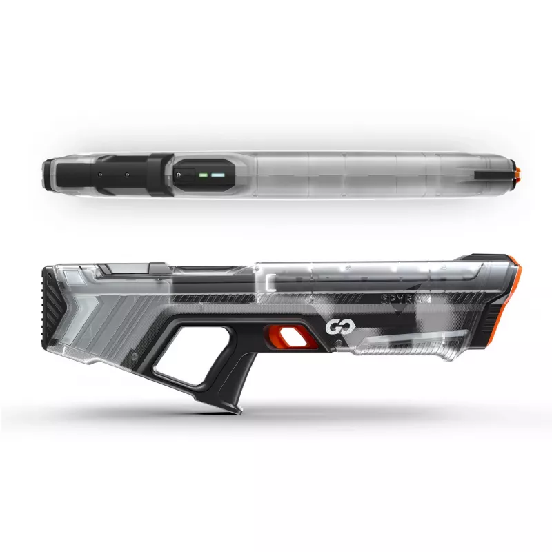 Pistolet na wodę SpyraOne SpyraGO Clear Transparent — kompaktowy, ładowalny miotacz wody SPGO1T